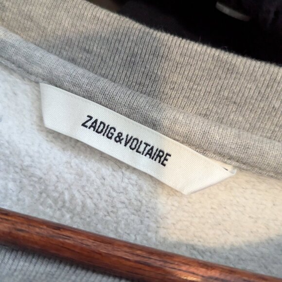 ZADIG & VOLTAIRE - Logo crewneck sweater - Sz S - Picture 5 of 6